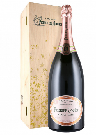 Magnum champagne perrier-jouët blason rosé 
