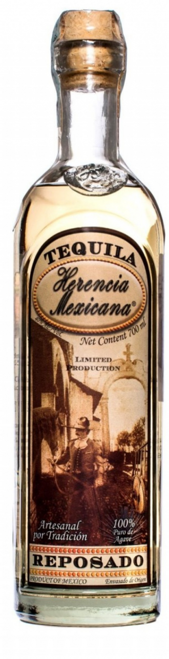 Tequila reposado herencia mexicana la fortuna cl.0.70